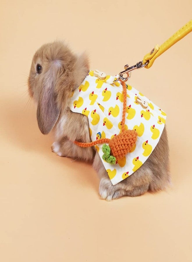 Barn Eleven Rabbit Harness and Leash for Walking Escape Proof - Cute Mesh Breathable Bunny Vest Harness Outdoor Camping Hiking Training - Also Suit for Ferret Kittn Puppy Small Animals (Small) - Image 5